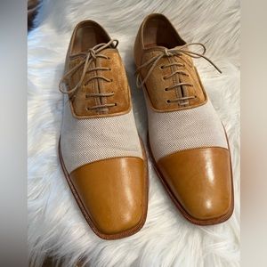 Lace-ups calf leather, fabric, suede Christian Louboutin men shoes
